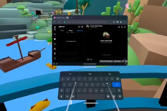 Quest Pro 允许用户在其他 VR 应用运行时打开浏览器