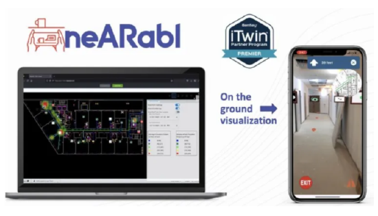 Nearabl 将 iTwin 数字孪生解决方案集成到其 AR 室内导航技术中