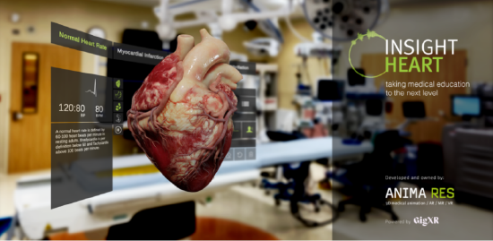 GigXR 与 ANIMA RES 合作推出 Insight Series 3D 解剖学培训
