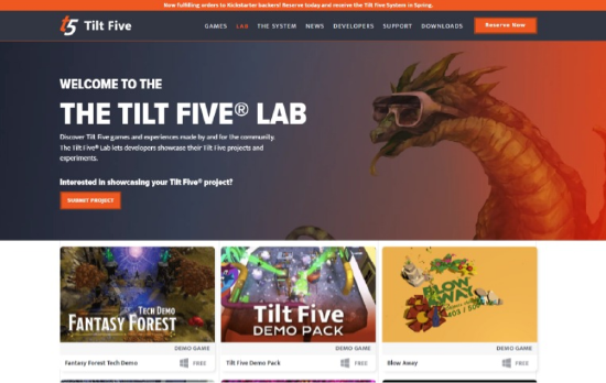 Tilt Five 为社区 AR 桌游开发者推出“The Lab”板块