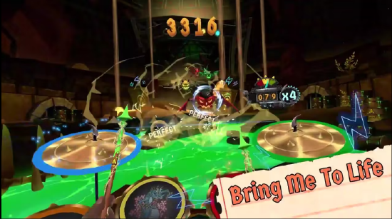 VR 节奏音乐游戏《 Drums Rock 》将登陆 PSVR2