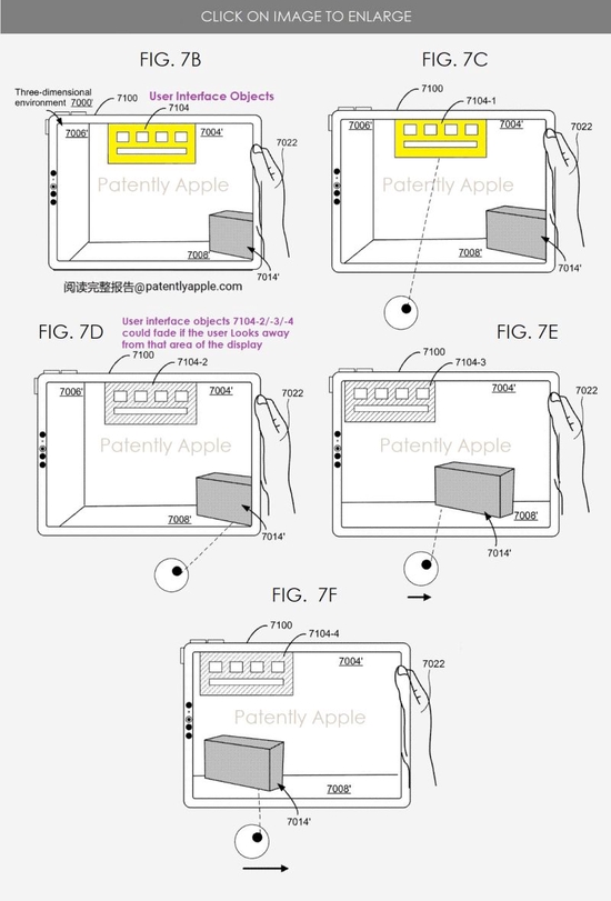 苹果新专利展示 GUI，用于与 XR 头显等设备在 3D 环境中交互
