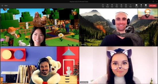 微软与 Snap 合作，Teams 视频会议接入 Snapchat AR 滤镜