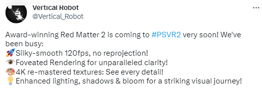 《Red Matter 2》将移植到 PSVR2 头显