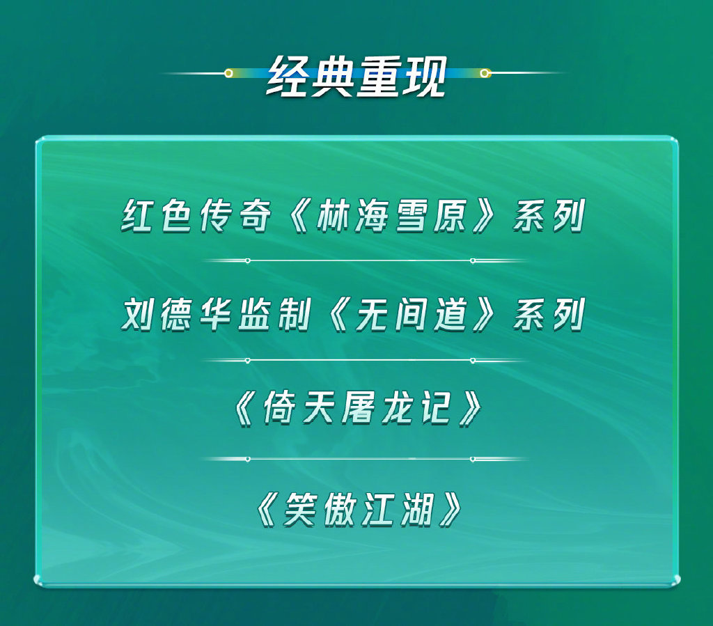 2022腾讯视频片单发布 刘德华将监制新《无间道》