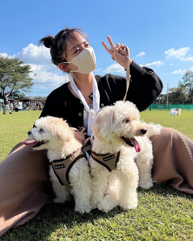 爱狗的女孩都很美！大眼正妹《山田菜菜》引退后让人依旧想念她的性感！