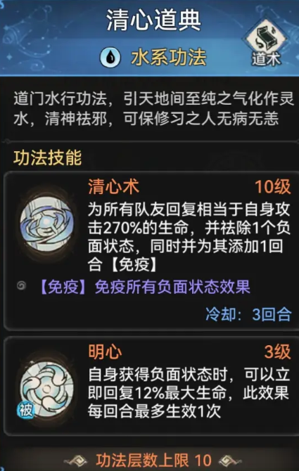 《最强祖师》水系功法一览