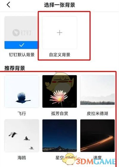 《钉钉》自定义聊天背景图方法