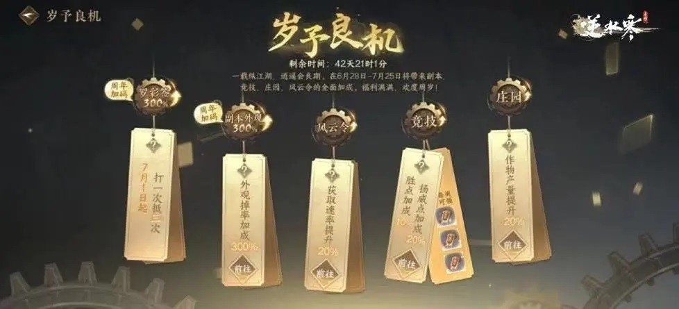 《逆水寒手游》一周年活动介绍