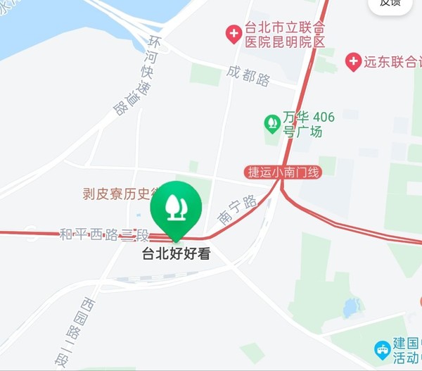 不可分割！地图可显示台湾省每个街道 用大陆城市命名