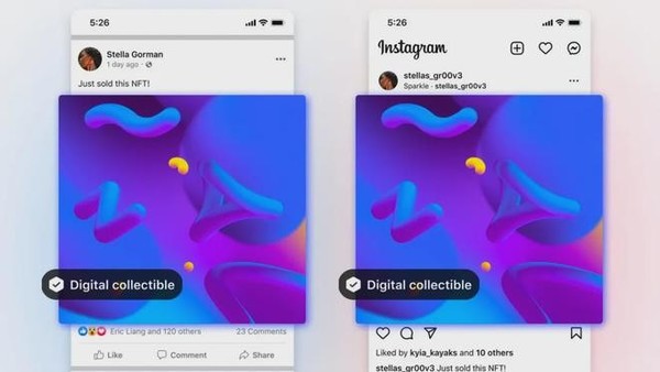 Instagram和Facebook可以晒你的NFT藏品了 快去试试