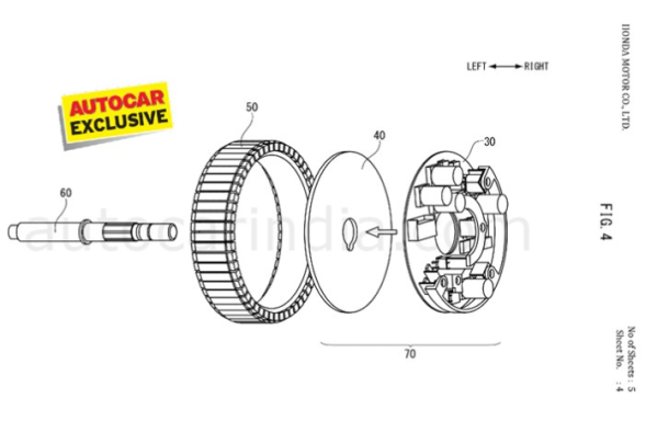 本田获全新轮毂电机技术专利 电动踏板车将率先搭载