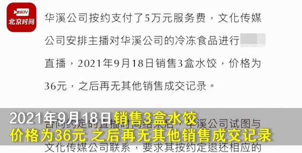 公司花5万元请人直播带货竟赚了36元“巨款” 法院判了