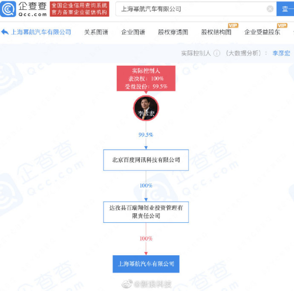 集度汽车公司更名为幂航汽车 网友：更难听了 你咋看？