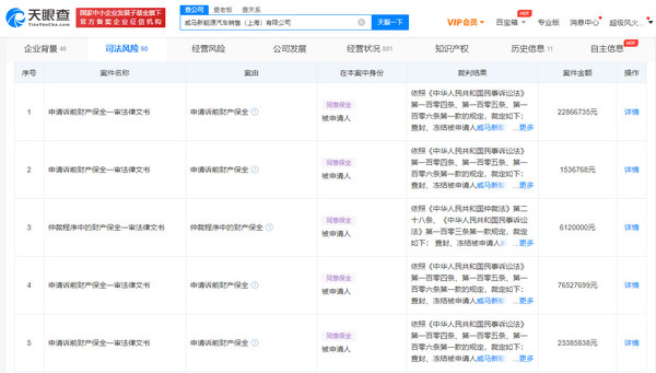 雪上加霜？威马1.3亿财产被法院冻结 此前还大砍工资