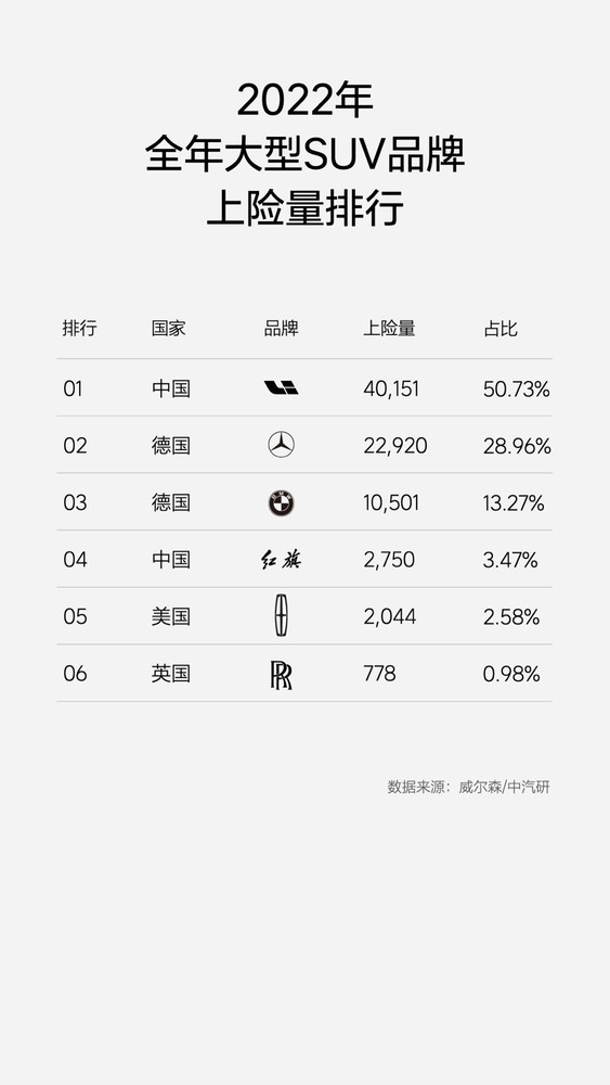 超越奔驰 宝马和大众 理想汽车成2022年大型SUV销量王