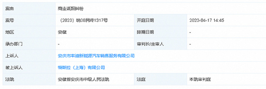 比亚迪4S店就商业诋毁纠纷上诉特斯拉 4月17日开庭审理
