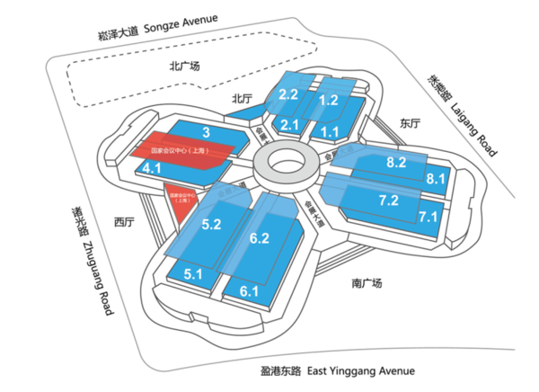 2023上海车展展位曝光：共9个展厅 比亚迪在宝马对面