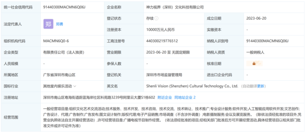 妙鸭相机将并入新成立的全资控股公司神力视界