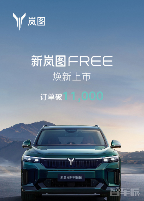 新岚图FREE火了？订单已破1.1万 有35%是BBA车主