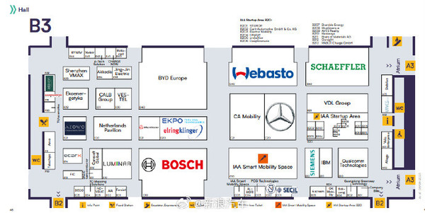 慕尼黑车展展位图发布！比亚迪展台超大 又要来大的？