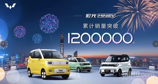 国民神车！五菱宏光MINI EV上市后累计卖了120万台