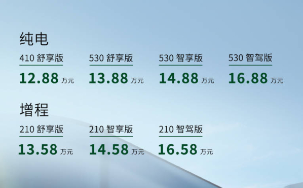 零跑C10正式上市 纯电版12.88万起售 增程13.58万起