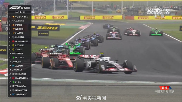 F1中国大奖赛落幕 维斯塔潘获得冠军 周冠宇排名第14