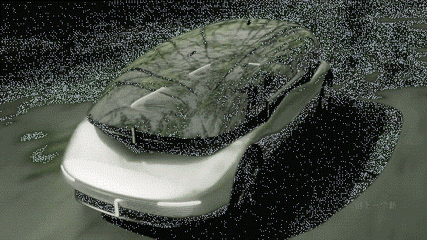 日本设计无人驾驶电动汽车 造型奇特 网友：寿司上街？