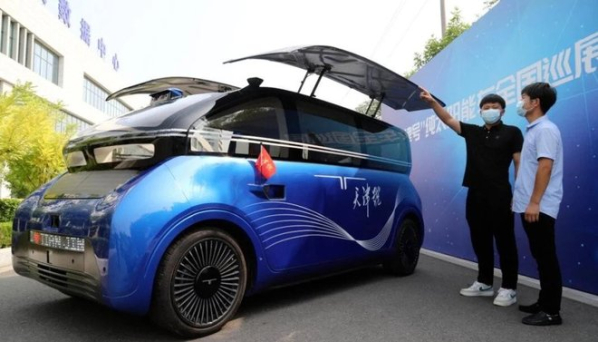 “天津号”即将走出天津 不用方向盘的太阳能汽车见过没？