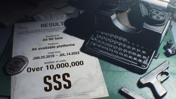 卡普空：《生化危机2重制版》总销量突破1000万份