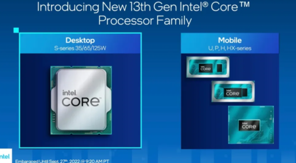 英特尔第13代酷睿处理器发布 相较前代产品有何升级？