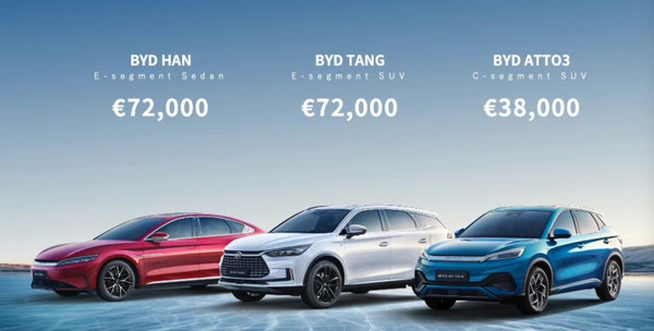 比国内贵一倍！比亚迪在欧洲发布三款新车 售价直逼50万