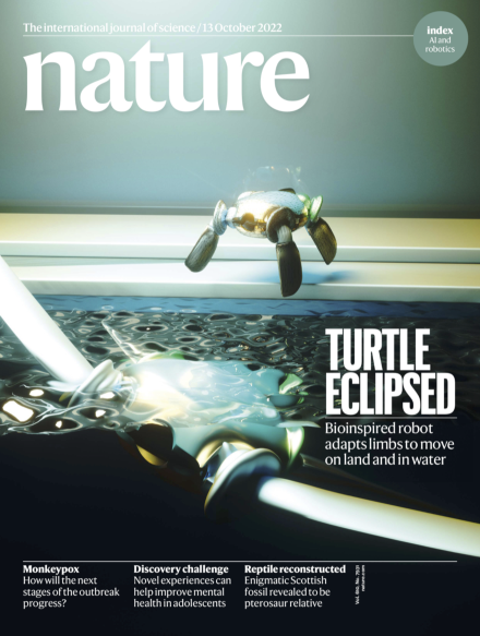 耶鲁两栖机器龟登上自然杂志封面 可变形 能爬行游泳
