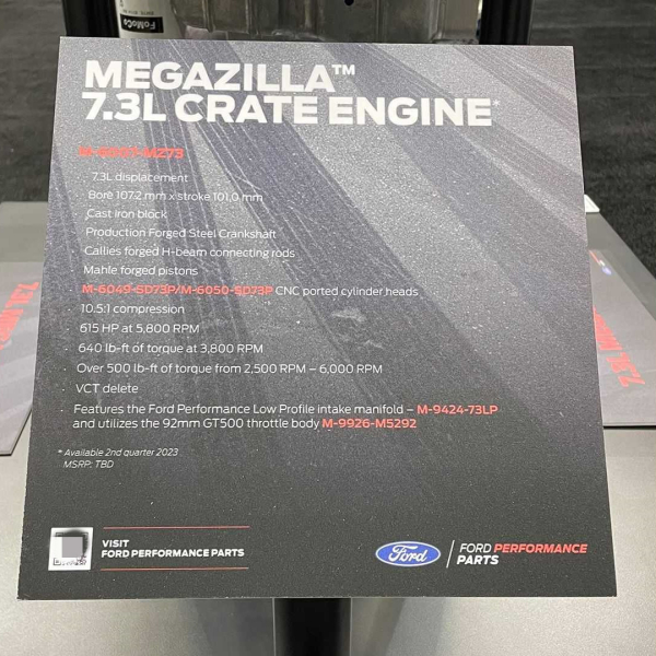 美式大V8来啦！福特Megazilla 7.3L发动机首次亮相