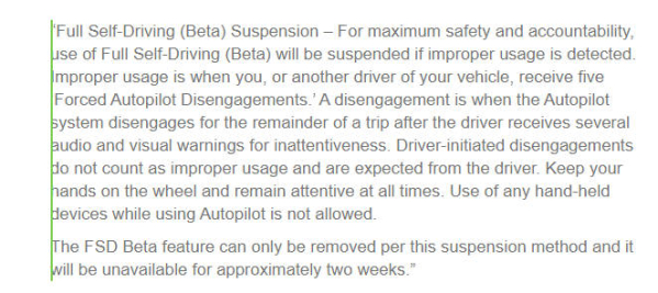 特斯拉宣布新处罚!注意力不集中的司机禁用自动驾驶两周