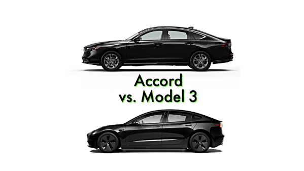 雅阁混动和特斯拉Model 3 5年用车成本对比 电车赢麻了？