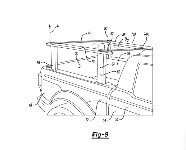 福特又一新专利曝光！可有效提升皮卡尾箱载货能力