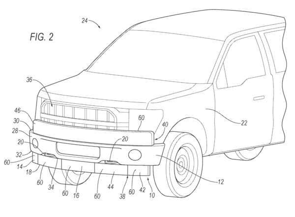 福特新专利曝光 计划在皮卡安装充气保险杠以保护行人