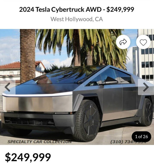 特斯拉Cybertruck转卖价高达180万元 最强理财车型？