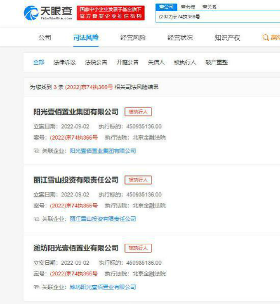 李亚鹏相关公司新增被执行人信息 执行标的约4.5亿