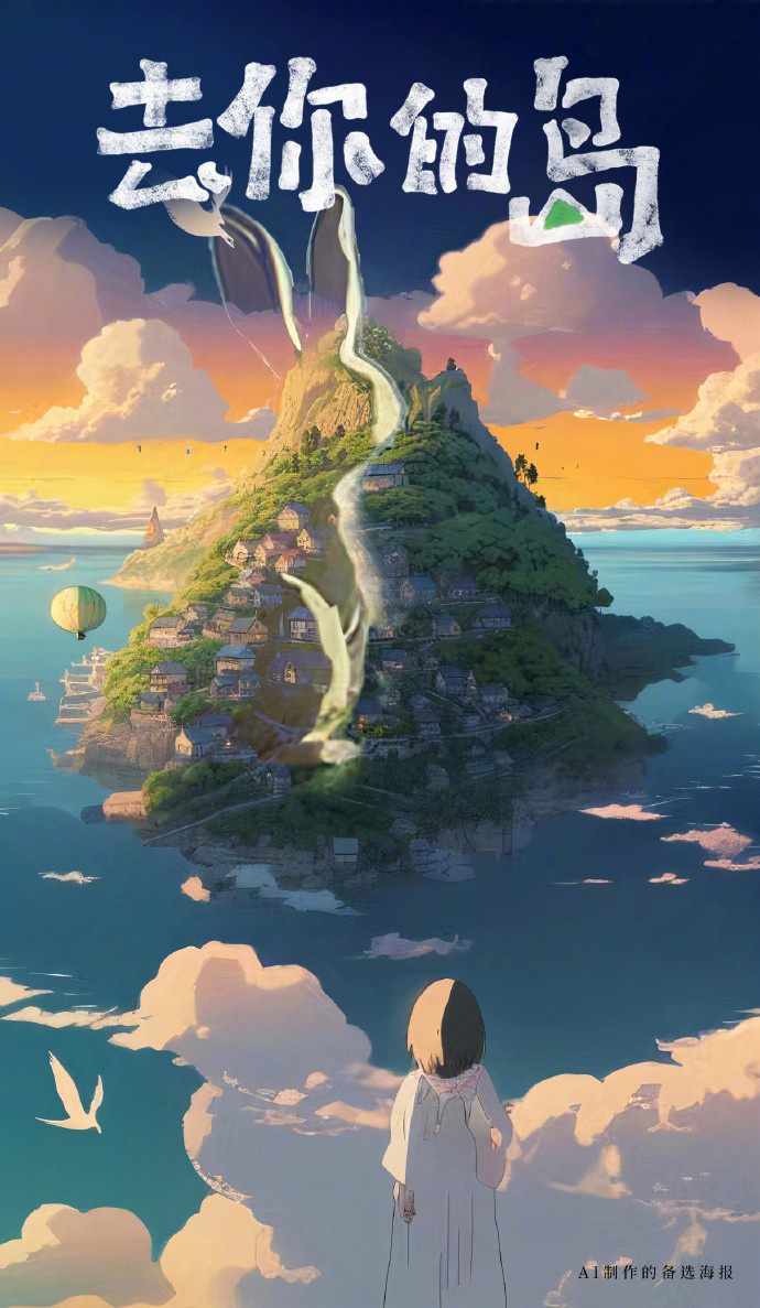 《去你的岛》官宣改编动画电影 首张海报由AI制作