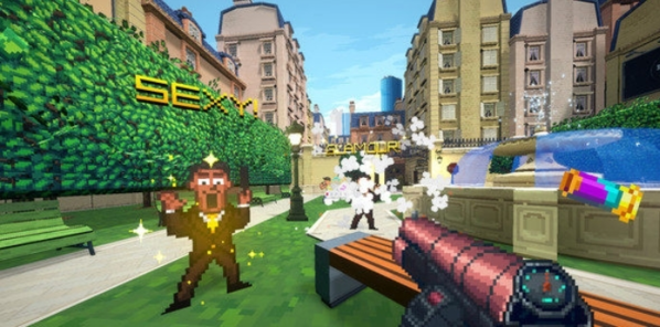 复古像素画风射击游戏《潮流特警队》现已在Steam发售