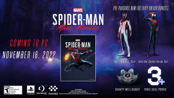 《漫威蜘蛛侠：迈尔斯》将于11月18日正式发售 国区售价319元