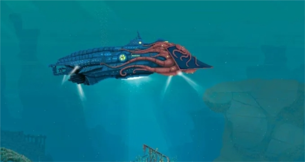 深海像素解谜游戏《凡尔纳：幻想之形》将于8月14日发售